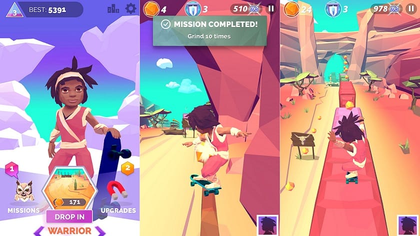 Infinite Skater mobile game portfolio | Starloop Studios