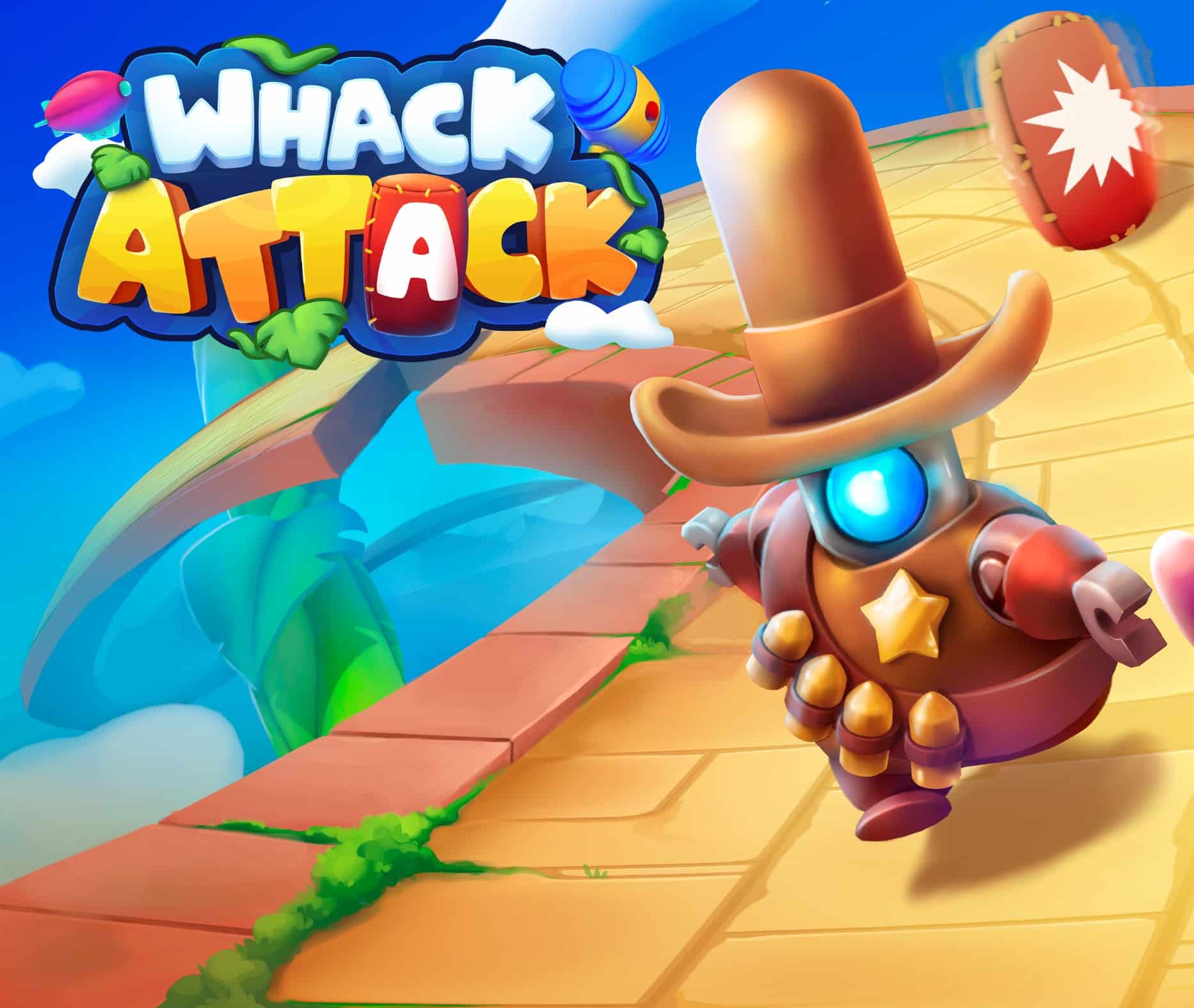 Whack Attack banner logo game